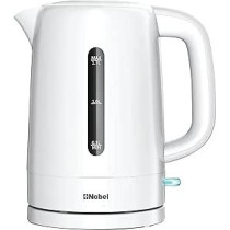 Nobel Kettles 1.7 Litre, Single Sided Water Window With 360 Degree Strix Control, Boiling Dry Protection Auto Shutoff NK17PW, White Colour