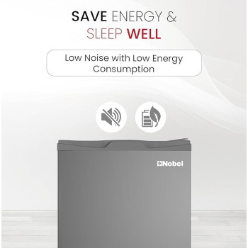 Nobel 135 L Gross / 86 L Net, Single Door Refrigerator, Temperature Control, Inside Light, Vegetable Crisper, Inox - Colour