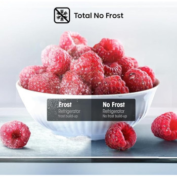 Hisense 729 Liter Refrigerator Double Door With Ice Maker Inverter Compressor, Silver, Model - RT729N4WSU