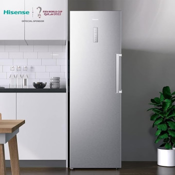 Hisense 356 Liters Upright Freezer, Silver Colour