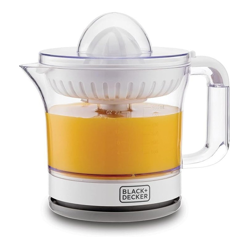 Black+Decker Citrus Juicer 600 Ml CJ675-B5, White Colour
