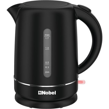 Nobel 1.7 Litre Plastic Body Kettle Single Sided Water Window With 360 Degree Strix Control, Boiling Dry Protection Auto Shutoff