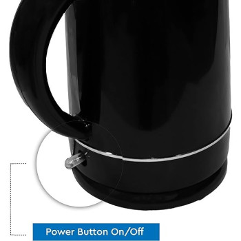 Nobel 1.7 Litre Plastic Body Kettle Single Sided Water Window With 360 Degree Strix Control, Boiling Dry Protection Auto Shutoff