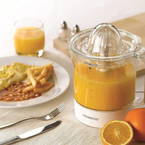 Kenwood Citrus Juicer 40W Juice Extractor With 1L Transparent Juice Jug, Dust Cover, 2 Way Rotation, Cord Storage For Home, Restaurant And Cafeteria JE280A, White Colour
