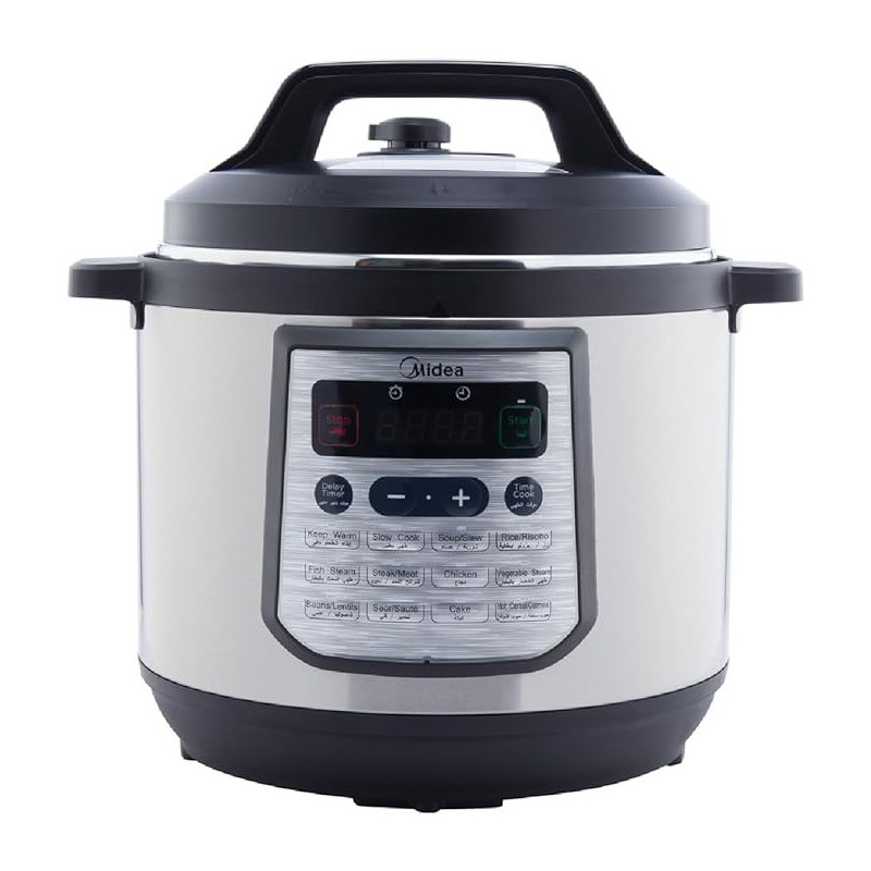 Midea 8L 20 - In - 1 Multifunctional Electric Pressure Cooker, 20 Pre Set Menu-Smart Cooking Programs With Led Display And Indicator, Auto Keep Warm, My - CS8001