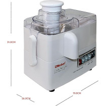 Nobel 4 In 1 Juicer And Food Factory With 1 Litre Capacity And Has Spinner Chopper And Dry Mill 400W 2 Speed - Pulse Grinder, Unbreakable Jar And Anti Slip Feet NJ176G4, White Colour