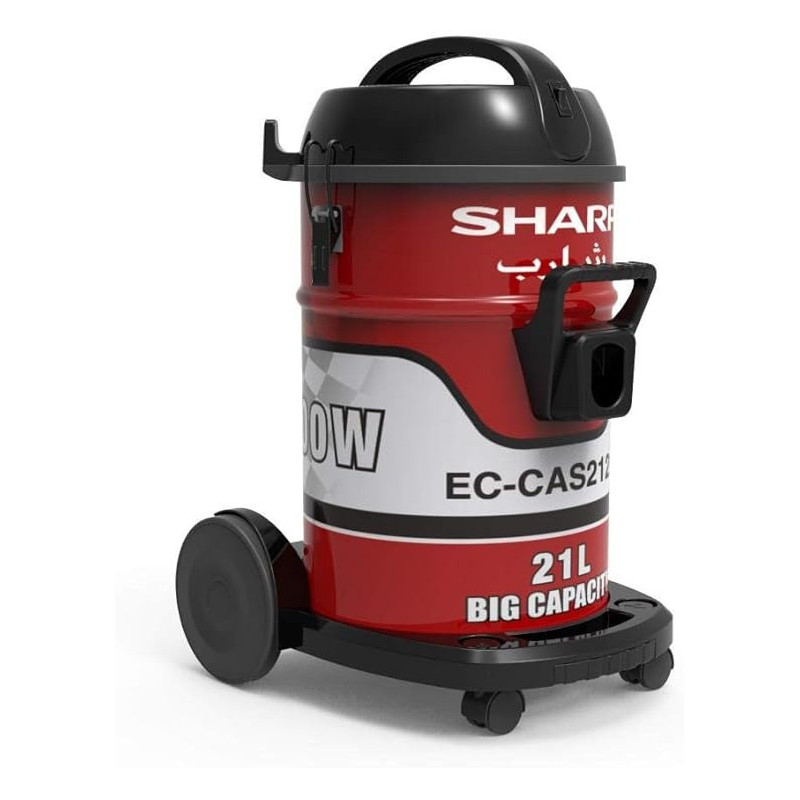Sharp Drum Type Vacuum Cleaner Red Colour, EC - CA2121-Z