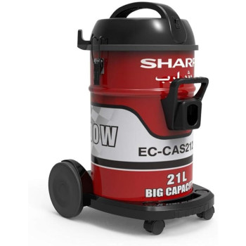 Sharp Drum Type Vacuum Cleaner Red Colour, EC - CA2121-Z