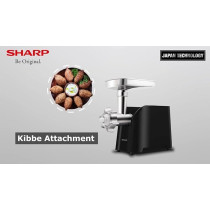 Sharp 2200W 3 Disc Meat Mincer Grinder Sausage Kebab Maker EG Pl41 K3, Japan Blade With Reverse Function, Black / Silver Colour