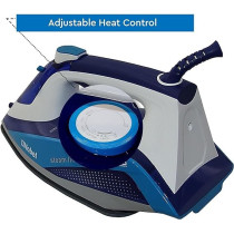 Nobel Steam Iron With Variable Heat Selection, 20 / 5G Min. Steam Rate, Dry / Continuous Steam / Self Clean, With Special Collar Cut, 2400W, Blue And Black Colour