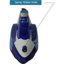 Nobel Steam Iron With Variable Heat Selection, 20 / 5G Min. Steam Rate, Dry / Continuous Steam / Self Clean, With Special Collar Cut, 2400W, Blue And Black Colour