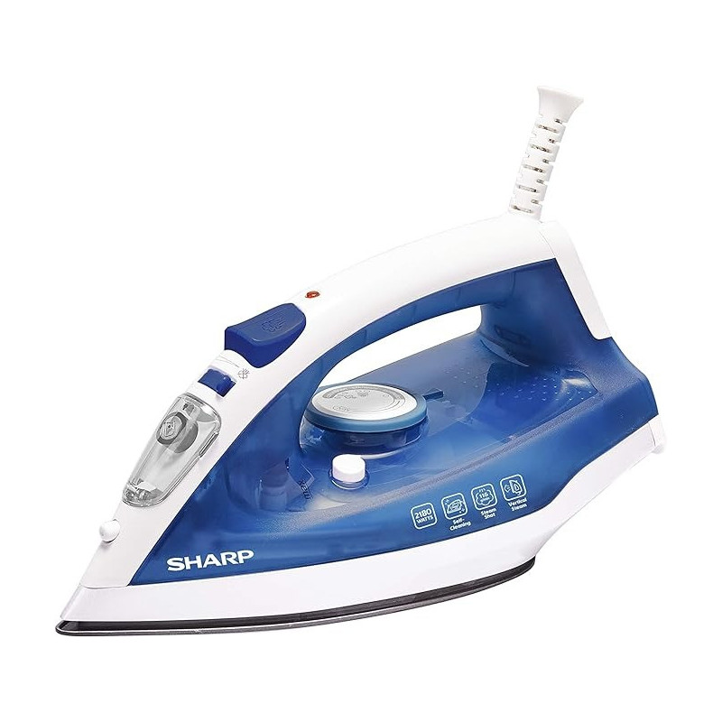 Sharp Vertical Steam Iron 2180W EI - SU11 - B3, Blue And White Colour