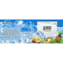 Haiwoo 250 Liter Chest Freezer With Inner Glass Door Elite Series, CFC Free R600A, Voltage AC 220-240V, HDF - 250