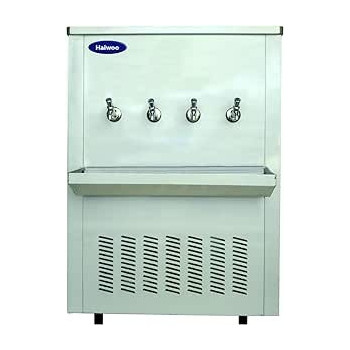 Haiwoo Water Cooler 4 Tap 85 Gallons With Single Filter, Full Stainless Steel Body Taps For Chilled Water With Built - In Cooling Function Model