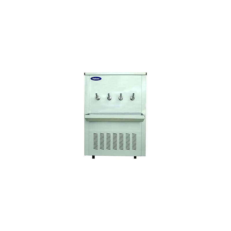 Haiwoo Water Cooler 4 Tap 85 Gallons With Single Filter, Full Stainless Steel Body Taps For Chilled Water With Built - In Cooling Function Model