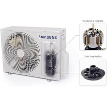 Samsung Air Condtioner Wall Split Unit 2 Ton 21500 BTU Inverter Compressor, Model - AR24TVFZJWK / GU