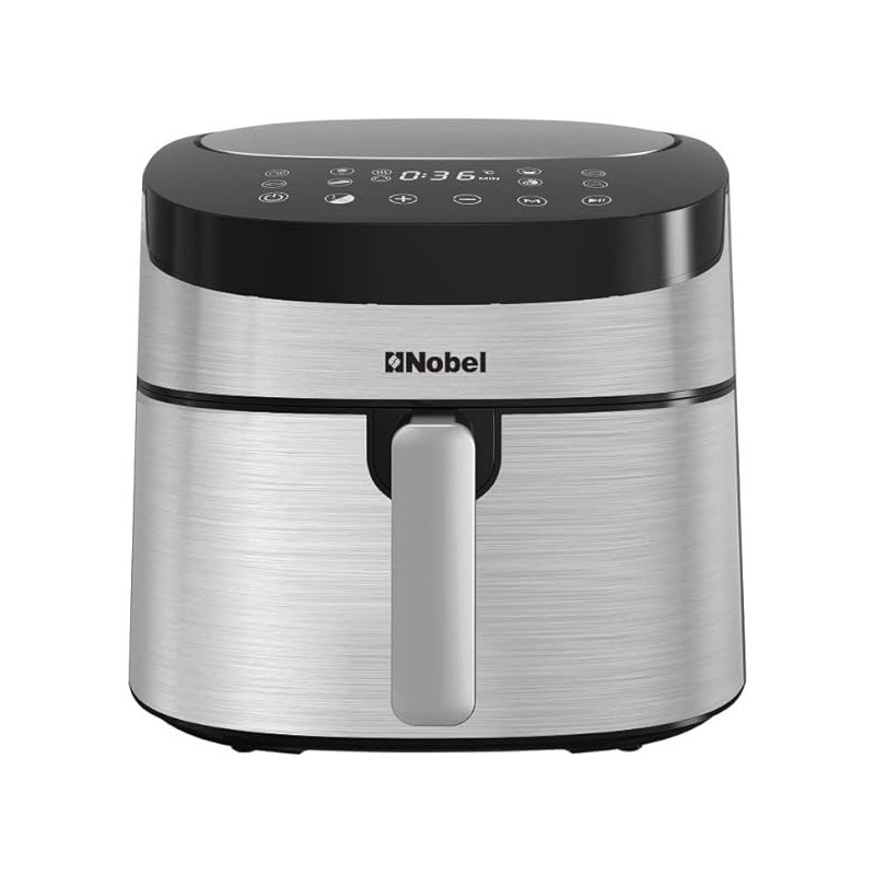 Nobel Digital Air Fryer With 6.5 L Basket And 7.2 L Drawer Capacity Detachable Non-Stick Drawer 1800 W NAF8000D, Black Colour