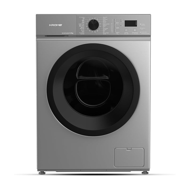 Krome 6KG 1000 RPM Front Load Washing Machine, Led Display With Universal Motor, 5 Star Energy Efficient