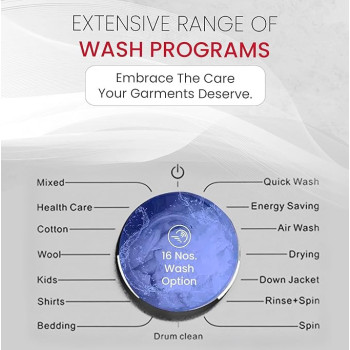 Nobel 8 KG Front Load, 5 KG Drying Capacity With 100 Percentage Dry Fully Automatic, 1400 RPM, Led Display, Dark Silver Colour