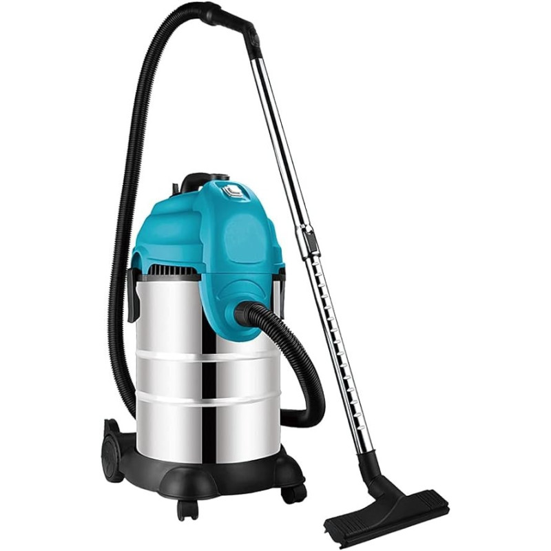Khind VC3666SS Wet And Dry Vacuum Cleaner, 1600W Power Motor With SS Body, Washable Dust Filter, Hepa Filter For Better Dusting