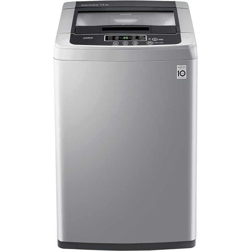 LG 7.5 KG Top Load Washer, Smart Inverter Control, Turbodrum - T9586NDKVH