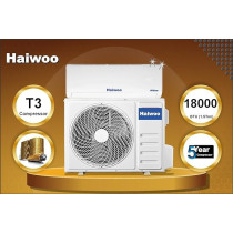 Haiwoo Inverter Split Air Conditioner 1.5 Ton Heat And Cool, Inverter Compressor With Golden Fin, Model HSAI - 18KTL, White Colour