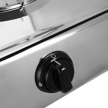 Super General Table-Top Gas-Cooker 2 Burner, Stainless - Steel - Cooker, Silver Colour