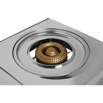 Super General Table-Top Gas-Cooker 2 Burner, Stainless - Steel - Cooker, Silver Colour
