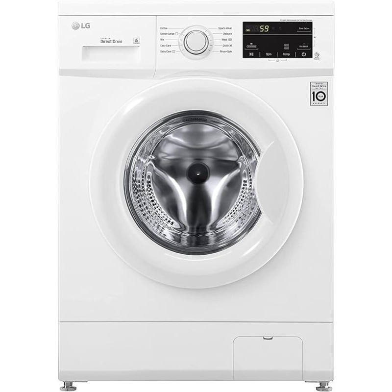 LG 7 KG 1000 RPL - M Direct Drive Motor Front Load Washing Machine, White Colour - FH2J3QDNP0