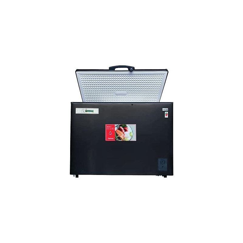 Haiwoo 250 Litre Chest Freezer, Super Freezer Elite Series With Inner Glass, Storage Basket, HDF250WBG, Gray Colour