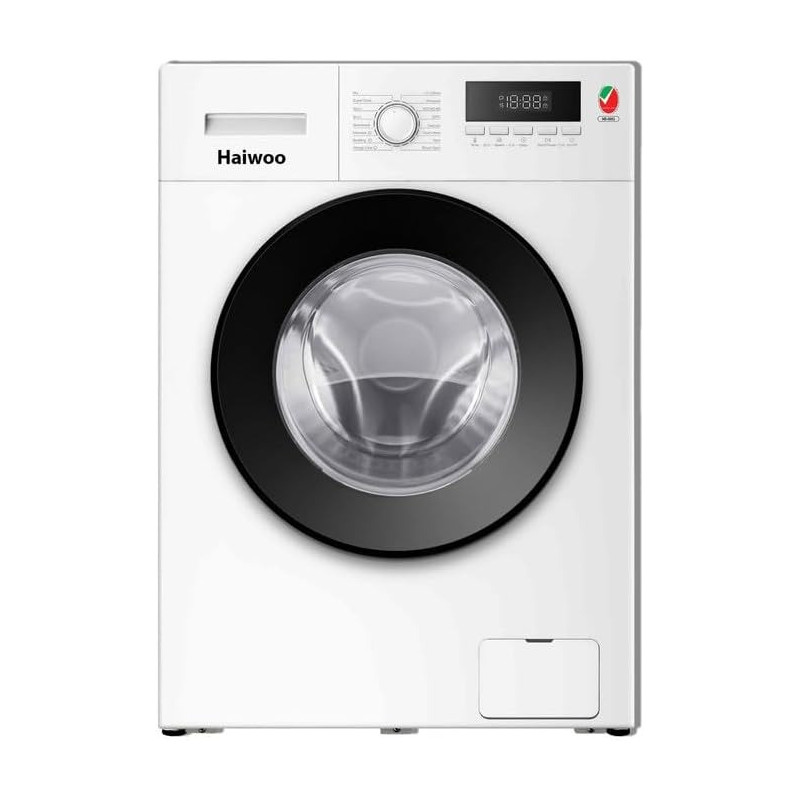 Haiwoo 7KG Front Load Washing Machine HWFl-70E12102, Speed1200 RPM, Smart Unblance Protection, Memory Of Power Interrupt, Overheating Control, Child Lock Drum Clean, D47XW59.5XH85 CM, White Colour