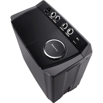 Lg 14 Kg Twin Tub Semi Automatic Washing Machine, Black Colour