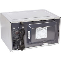 Black+Decker 800W 23 Liter Combination Microwave Oven With Grill, Silver Colour - MZ2310PG