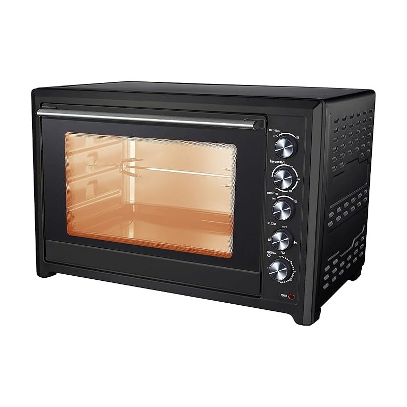 Leemo 100L Electric Oven Leo-P100RCG With Convection / Rotisserie / Grill / 12 Cooking Function / Lamp / Double Glass Door / 2Bake Tray
