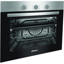Nobel Builtin - Ovens Stainless Steel 60CM Electric Tempered Black Glass Door Mechanical Turkey NBI61080