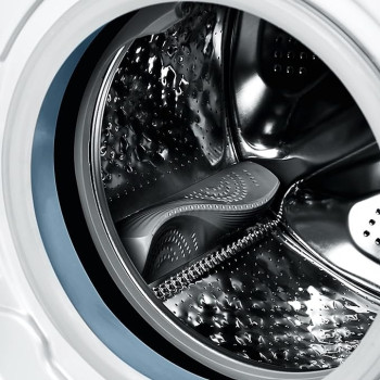 Super General 8 KG Front Loading Washing Machine SGW - 8400 -Crms, 1400 RPM Washer, Energy-Efficient Front-Loader, Silver Colour