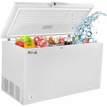 Haiwoo 400L HDF - 400WB Single Door One Storage Basket Chest Freezer Series, CFC Free, R600A, White Colour