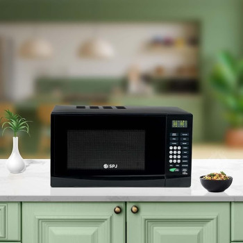 SPJ Microwave Oven 28L, 900W With 10 Power Levels, Digital Microwave, 99 Minutes Timer, Grill 1000W, Easy To Use, MWBLU-28L005