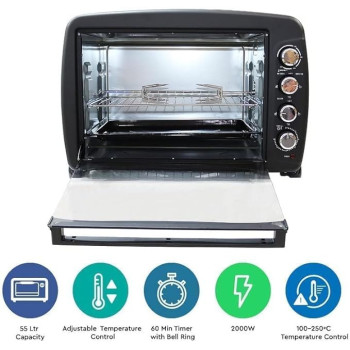 Nobel Electric Oven 60 Liters With Rotisserie Grill And Convection Model