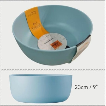 Royal VKB 23CM / 9 One Box 6 Bowls Coles Round Outdoor Picnic Serving Bowl In Duck Egg Blue New