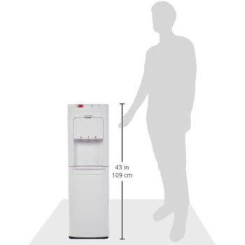 Sharp Bottom Loading Water Dispenser, Led Night Light Under Faucet, SWD - E3BL - WH3, White Colour