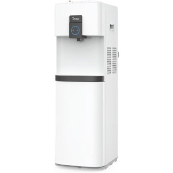 Midea Top Loading Water Dispenser With Bottom Refrigerator, Hot Cold And Ambient Temperature, Child Safety Lock, Best For Home Kitchen Office And Pantry, YL2037SB