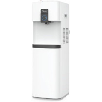 Midea Top Loading Water Dispenser With Bottom Refrigerator, Hot Cold And Ambient Temperature, Child Safety Lock, Best For Home Kitchen Office And Pantry, YL2037SB