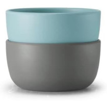 Royal VKB Outdoor Dining Bundle 12 Bowls 1 Box Of Bowls Colour Gray And Blue W15CM, H6 CM