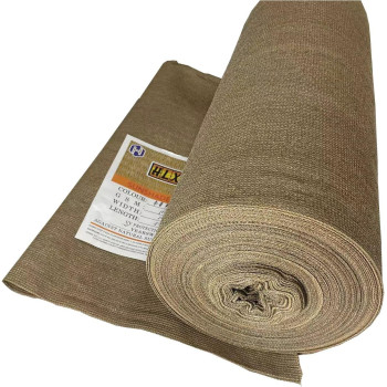 Hdpe Sun Shade Net Roll,150GSM Brown Color Sun Shade Netting UV Protection for Patio, Backyard, Porch, Railing (3mx50m)