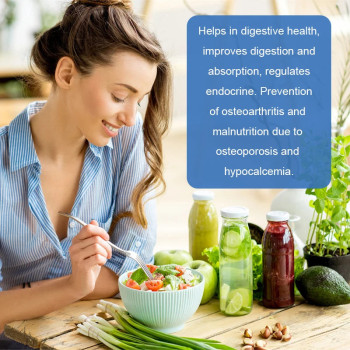 Calcium, Magnesium and Zinc Supplement with Vitamin D3 For Strong Bones & Teeth, Heart and Nerve & Immune Function Support - 60 Tablets