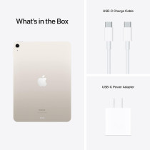 Apple iPad Air 2022 5th Generation 10.9 Inch M1 chip 64GB, WiFi MM9F3, Starlight