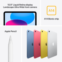 Apple iPad 2022, 10th Generation ,10.9 inch 256GB, Wifi, MPQA3 Yellow 1 Year Warranty