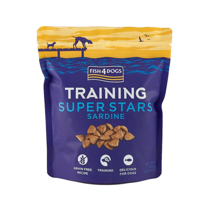 Fish4Dogs Training Super Stars Sardine Dog Treats 150g