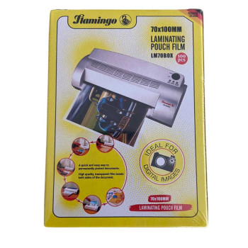 Laminating Pouch 125 Mic High Gloss Crystal Clear - Card Size 100 Pcs (70X100Mm)
